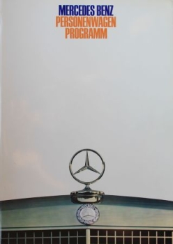 Mercedes-Benz Personenwagen Modelprogram 1969 Carbrochure (8199)